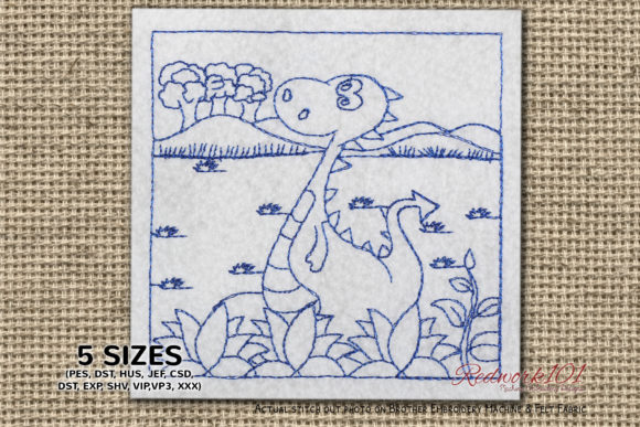 Baby Dragon Enjoying Nature: An Honest Embroidery Design Review