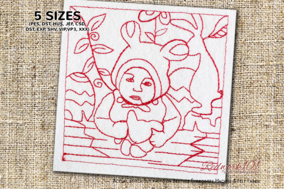 Baby Dreessing Like Bunny: A Design Review for Boutique Sweatshirt Embroidery