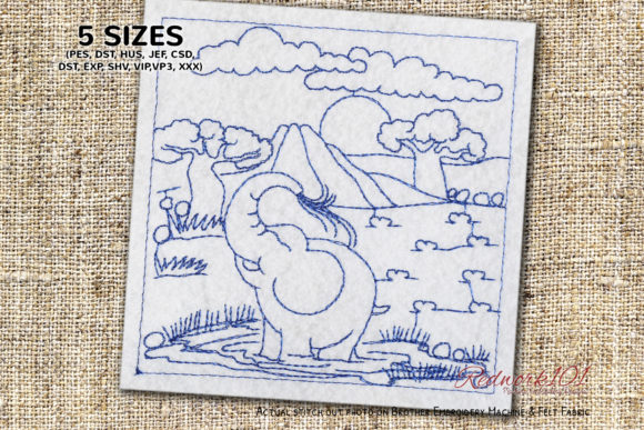 Baby Elephant Drinking Water: Design Review for Small Business Merch