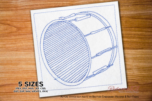 Bass Drum Redwork: A Designer’s Review for Personalized Gifts