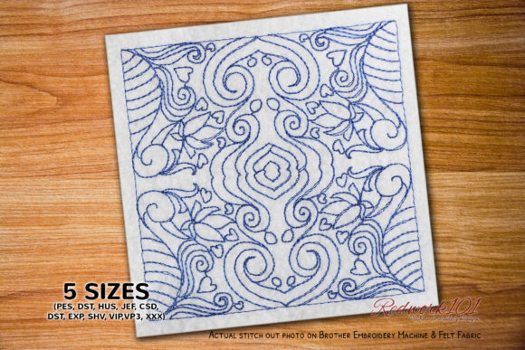 Beautiful Abstract Design Flower Redwork: A Sweatshirt Review