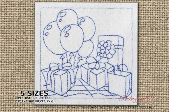Big Gift Box with Balloons Design Review