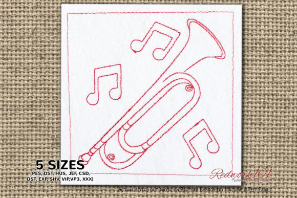Bugle Trumpet Bluework: A Designer’s Honest Review of This Music Embroidery Design