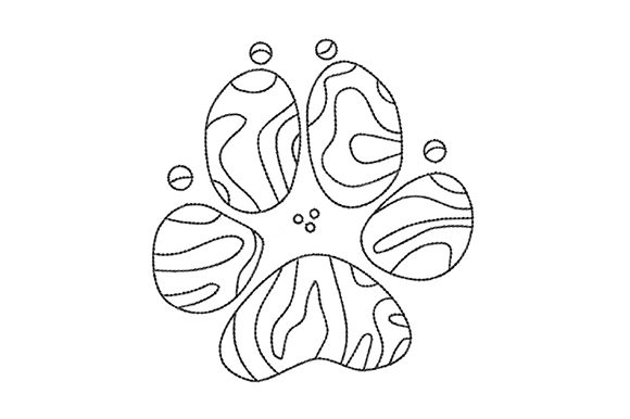 Dog Paw with Lines – A Gift Embroidery Review