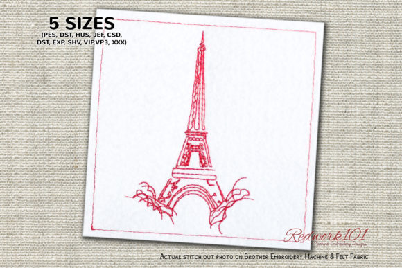 Eiffel Tower Lineart: An Embroidery Seller Review