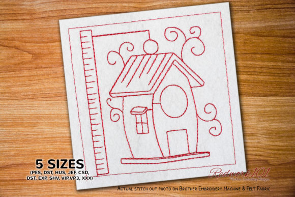 Handmade Birdhouse Lineart: A Designer's Review for Apparel