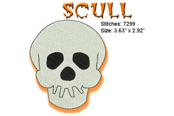 Skull: A Designer's Honest Review of an Old Traditional Halloween Embroidery Design