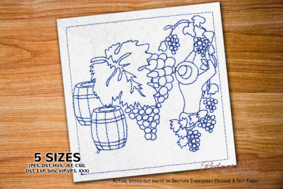 Woman Harvesting Grapes in a Vineyard Design Review