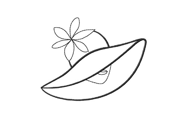 Woman Head in Hat: A Designer’s Review of a Minimalist Portrait Embroidery